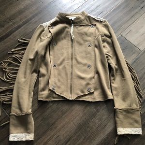 Disney fringed light weight jacket.